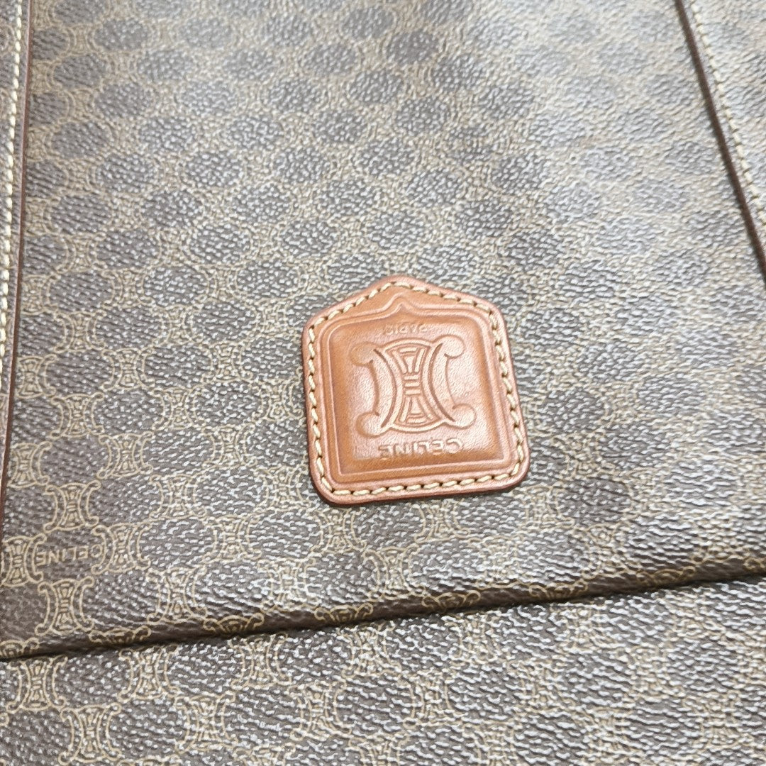 MACADAM SHOPPING BAG Coated Canvas Brown
