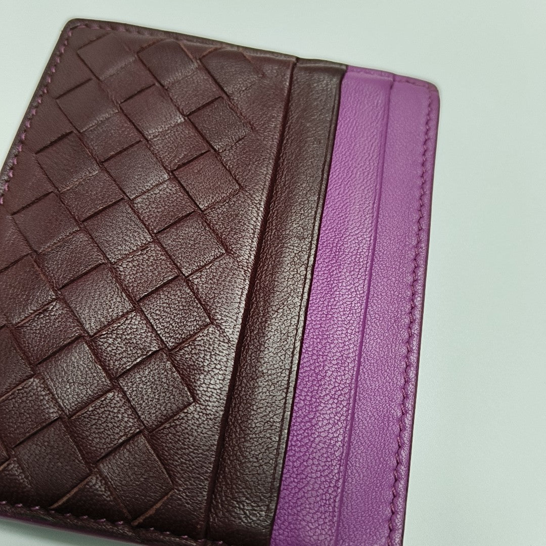 Lambskin Card Holder Red