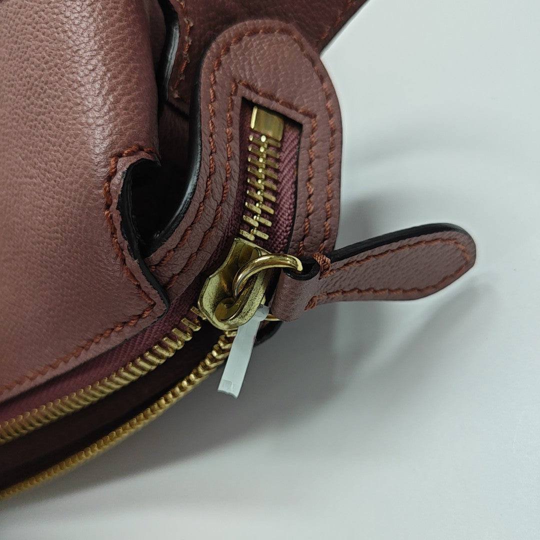 Helmsley Small Calfskin Beige