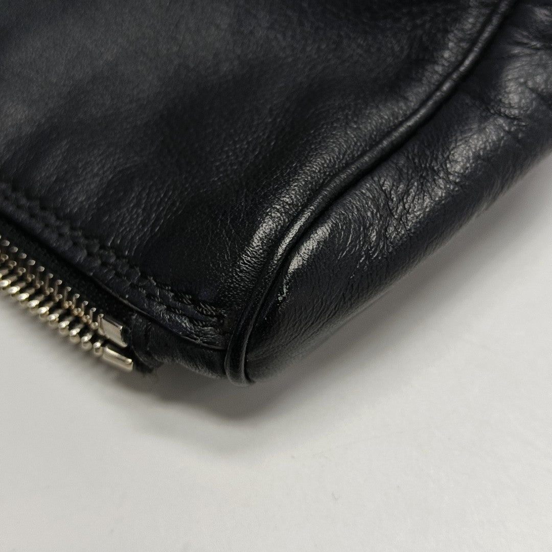 Calfskin Clutch Black