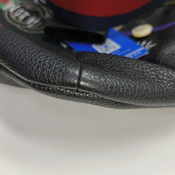 Print Large Calfskin Black