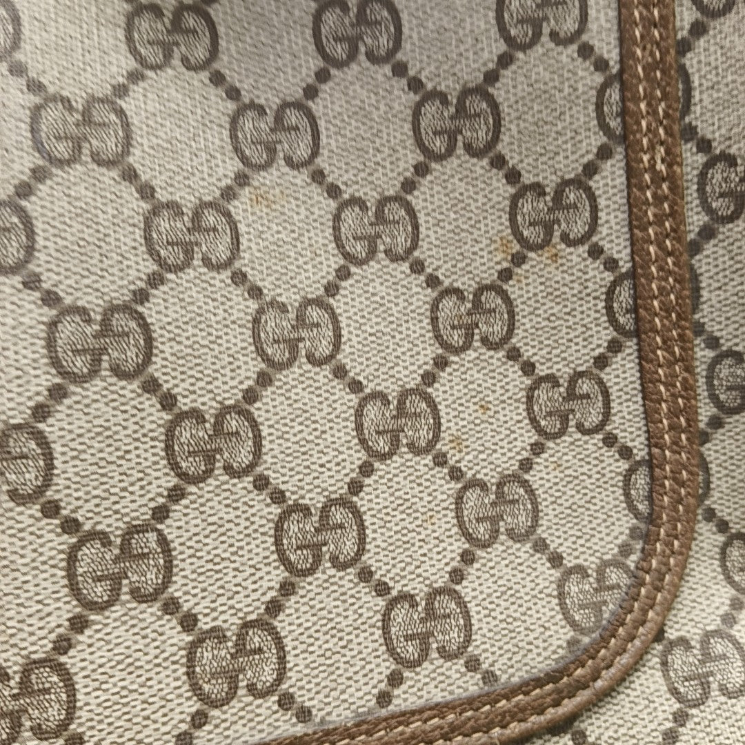 GG Supreme Monogram Coated Canvas Beige