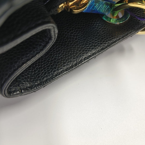CHANEL GST Large Quilted Grained Calfskin Black