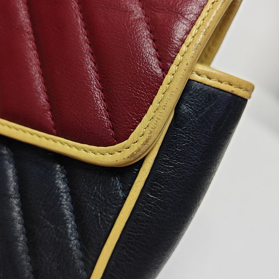 GG Marmont Medium Quilted Calfskin Multicolor