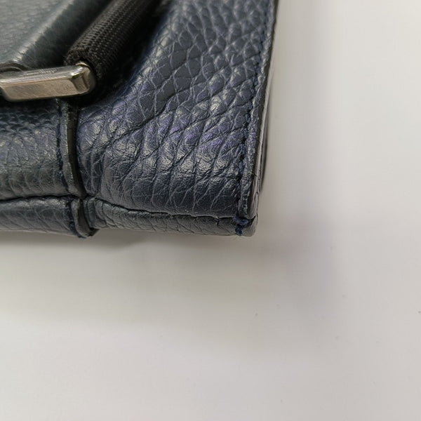 Calfskin Shoulder Bag Blue