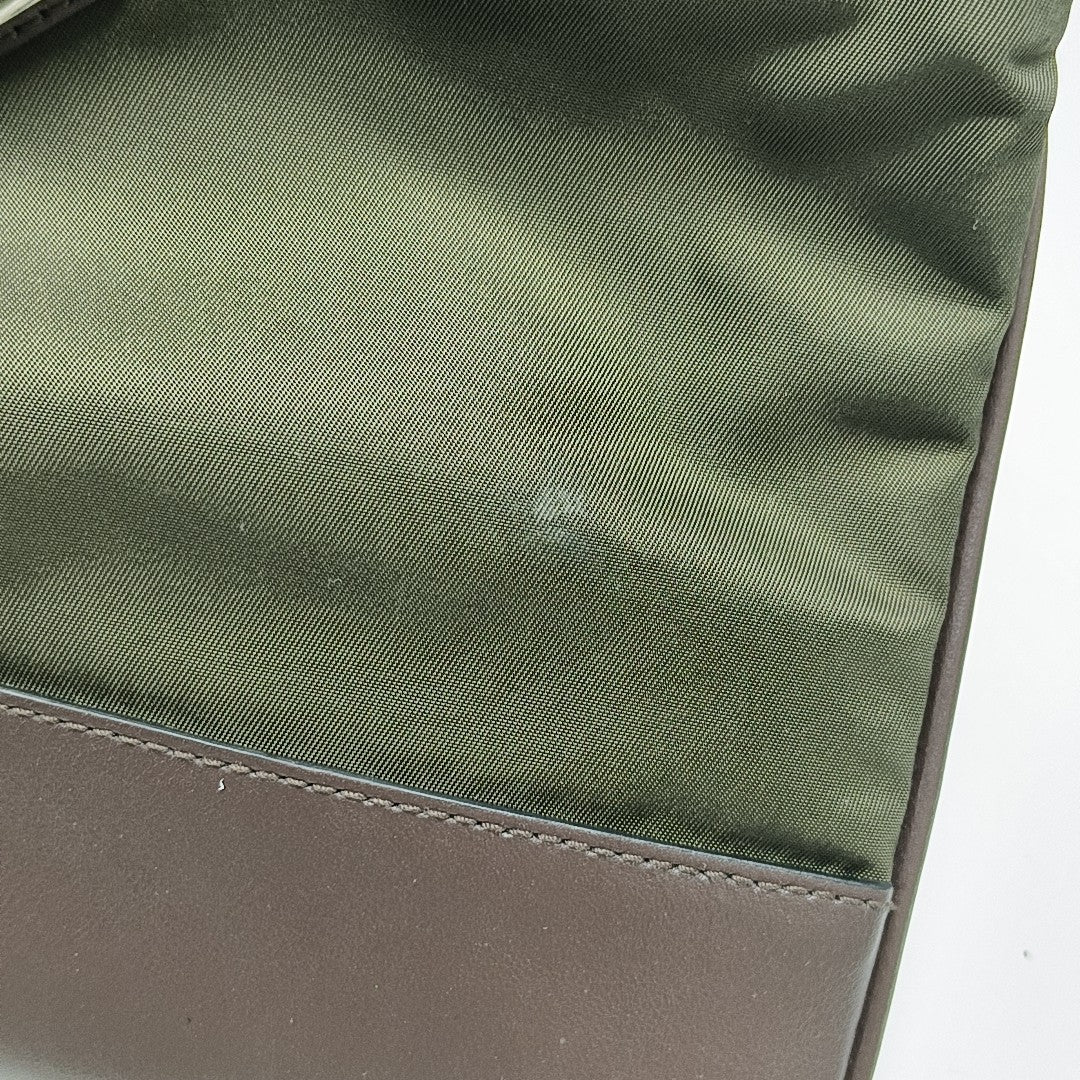 Nylon Shoulder Bag Green