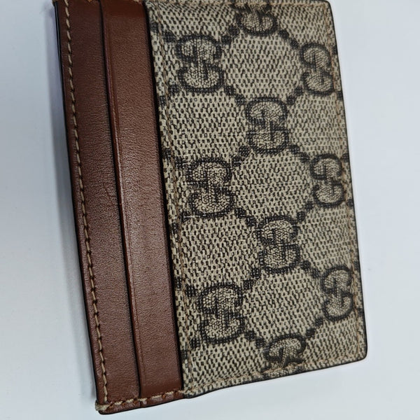 Monogram Coated Canvas Card Holder Brown