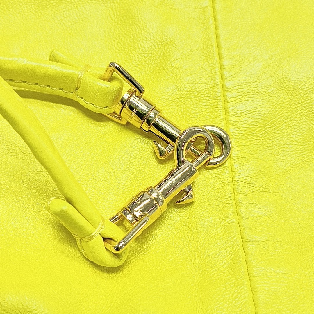 CRYSTAL POUCH Small Lambskin Yellow
