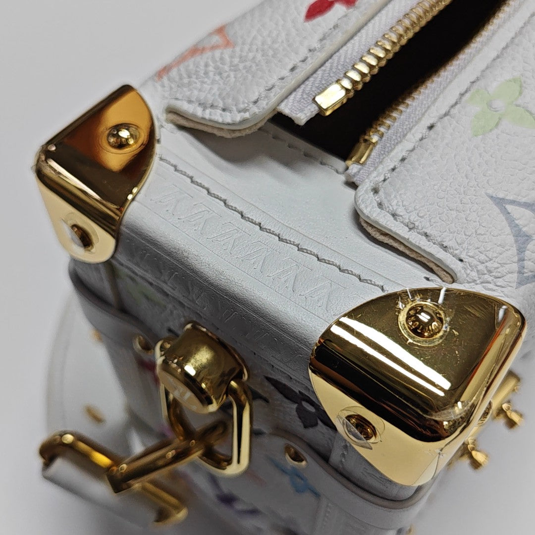 LV × TM SIDE TRUNK MM Monogram Calfskin White