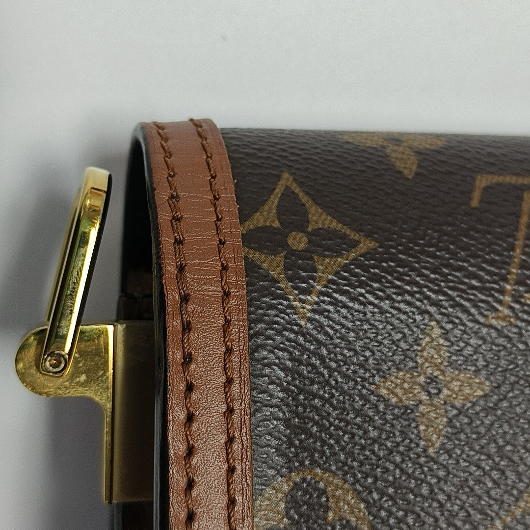 DAUPHINE Mini Coated Canvas Brown