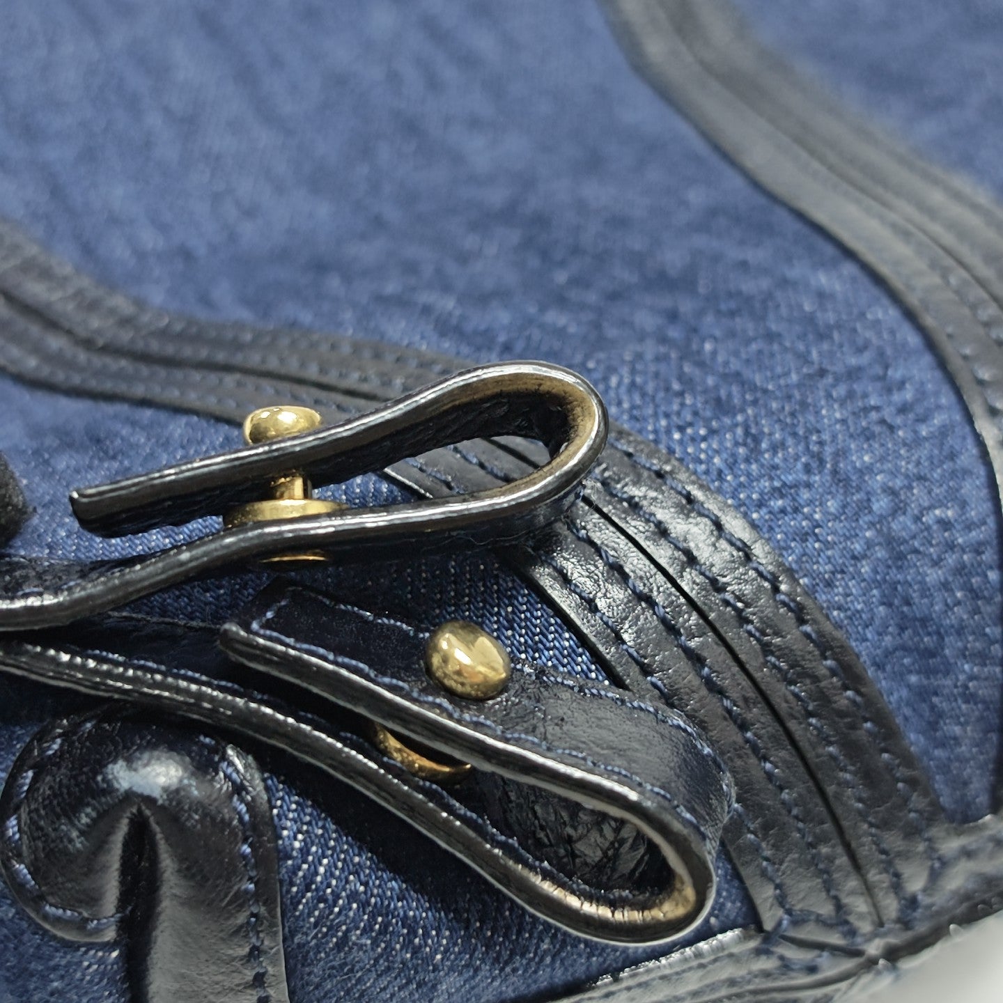 Canvas Shoulder Bag Small Blue
