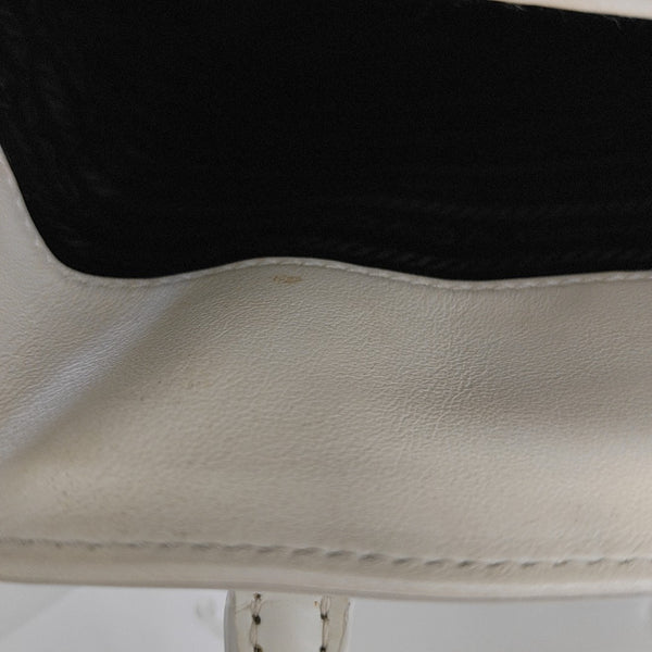 Calfskin Tote Bag Small White