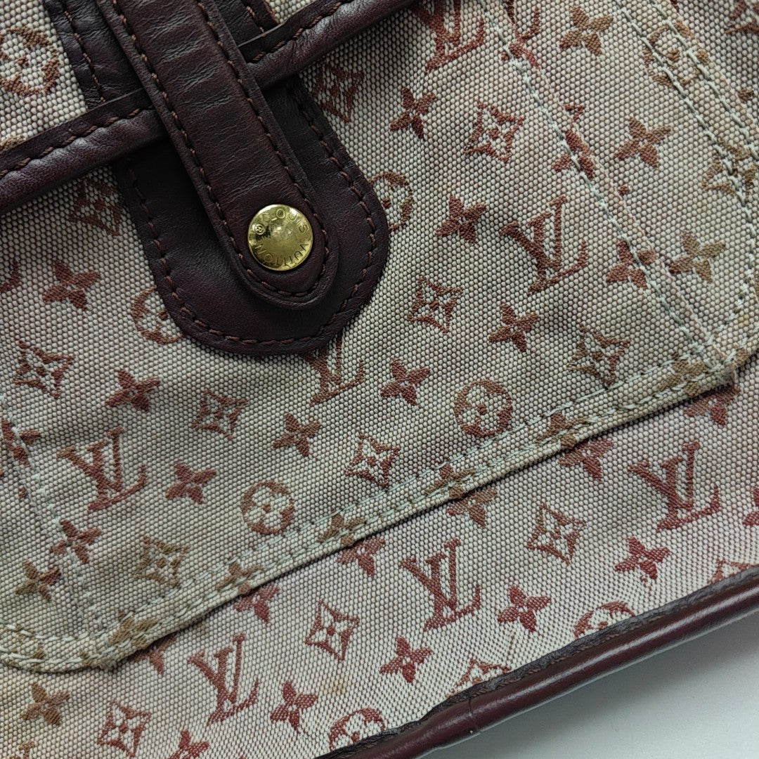 MARY KATE Monogram Canvas Red