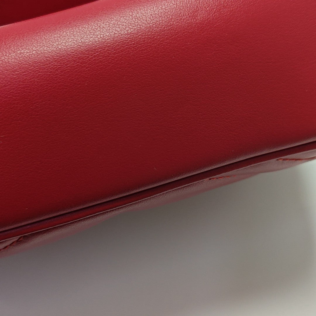 GG Marmont Small Quilted Calfskin Red