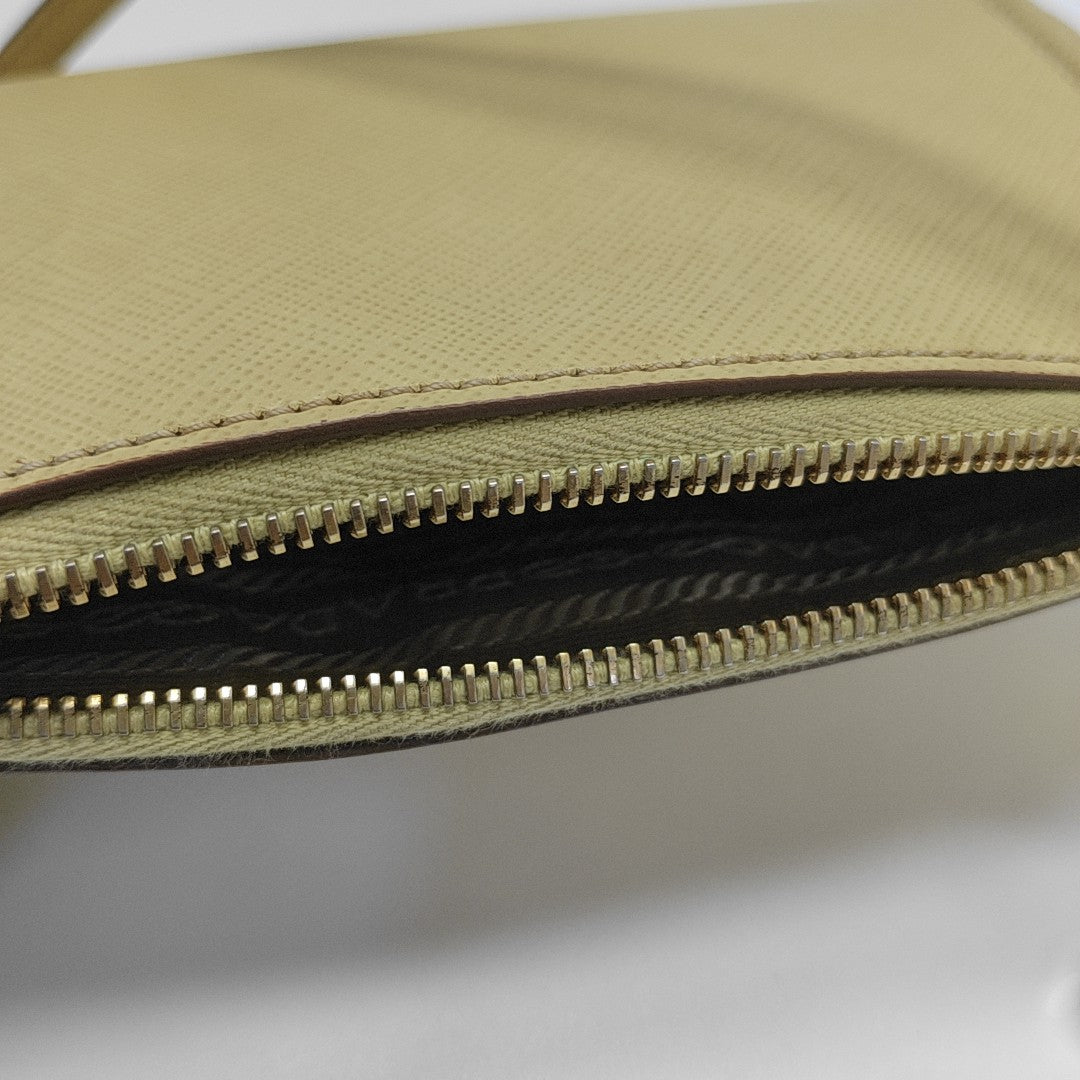 Saffiano Calfskin Top Handle Bag Yellow