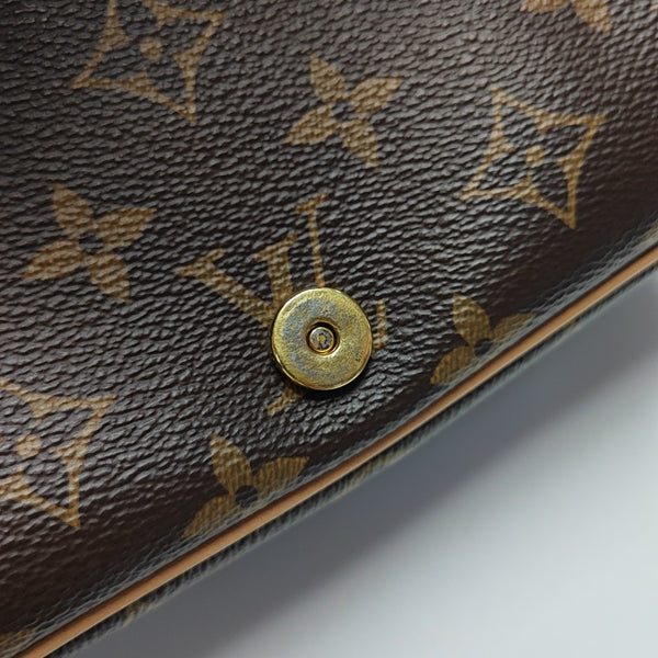 DIANE Monogram Coated Canvas Brown