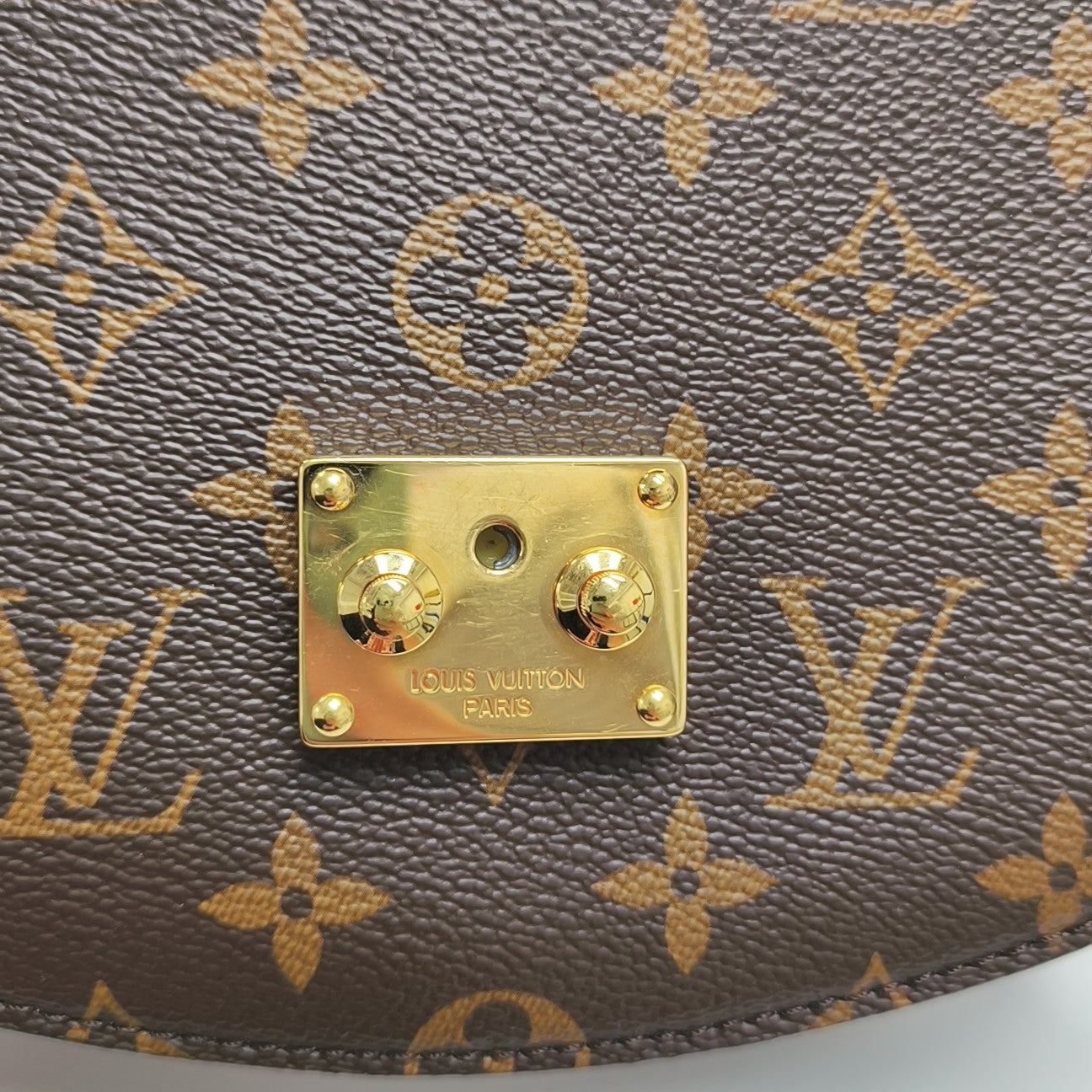 EDEN Super Mini Monogram Coated Canvas Brown