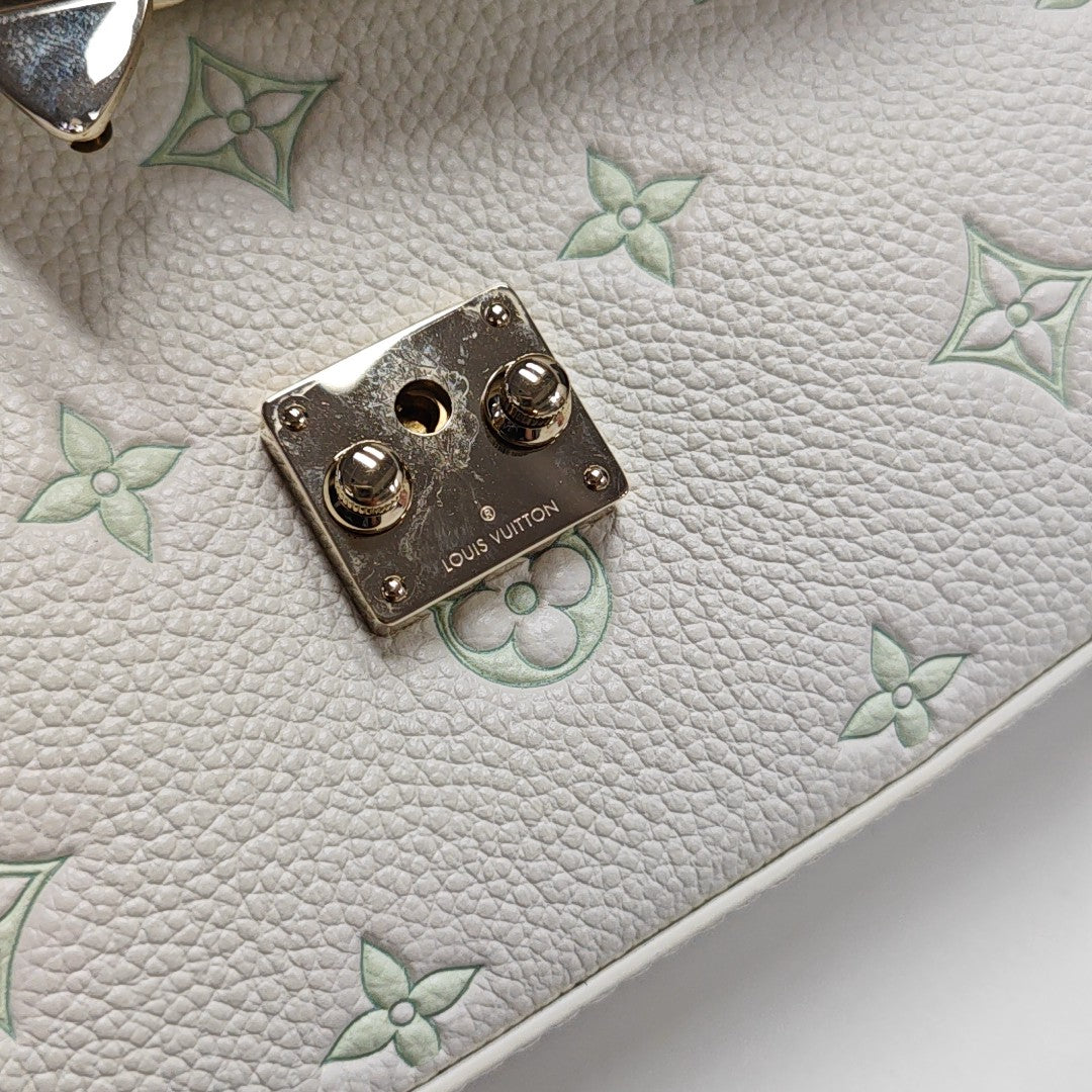 MADELEINE Mini Monogram Calfskin White