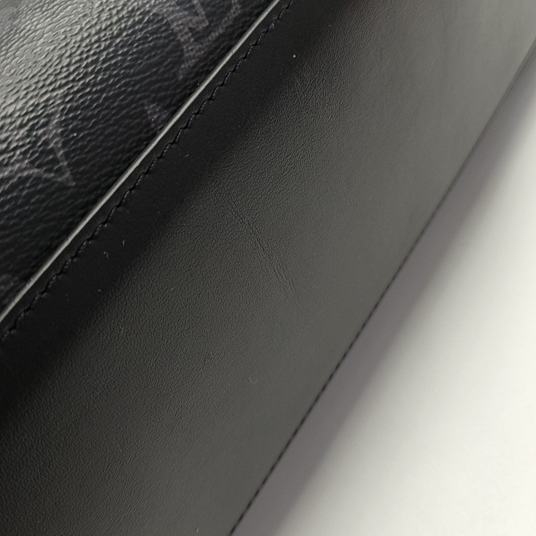 ALL-IN Monogram Coated Canvas Black