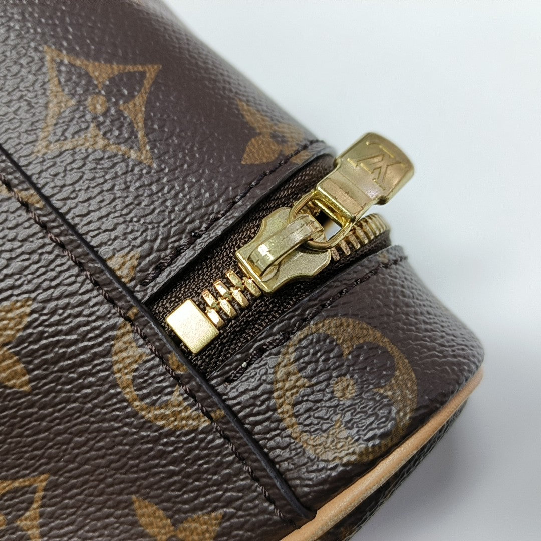 NICE Super Mini Monogram Coated Canvas Brown