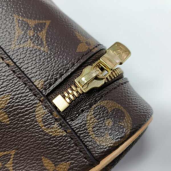 NICE Super Mini Monogram Coated Canvas Brown