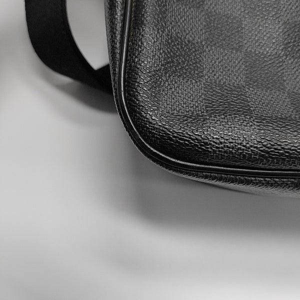 DISTRICT GM Damier Graphite Coated Canvas Black
