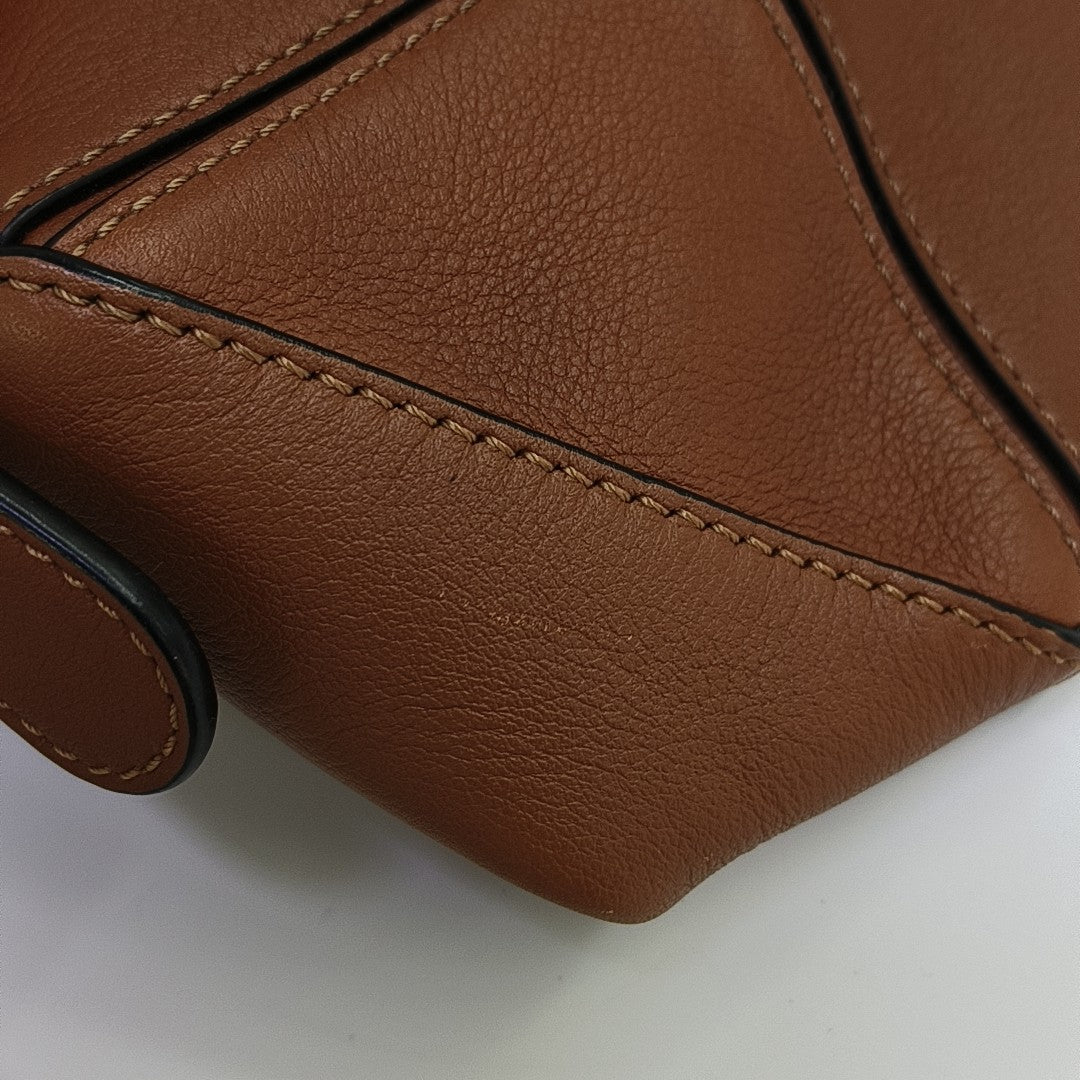 Puzzle Mini Calfskin Brown