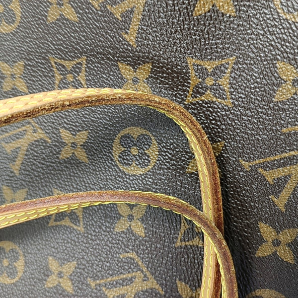 NEVERFULL MM Monogram Coated Canvas Brown