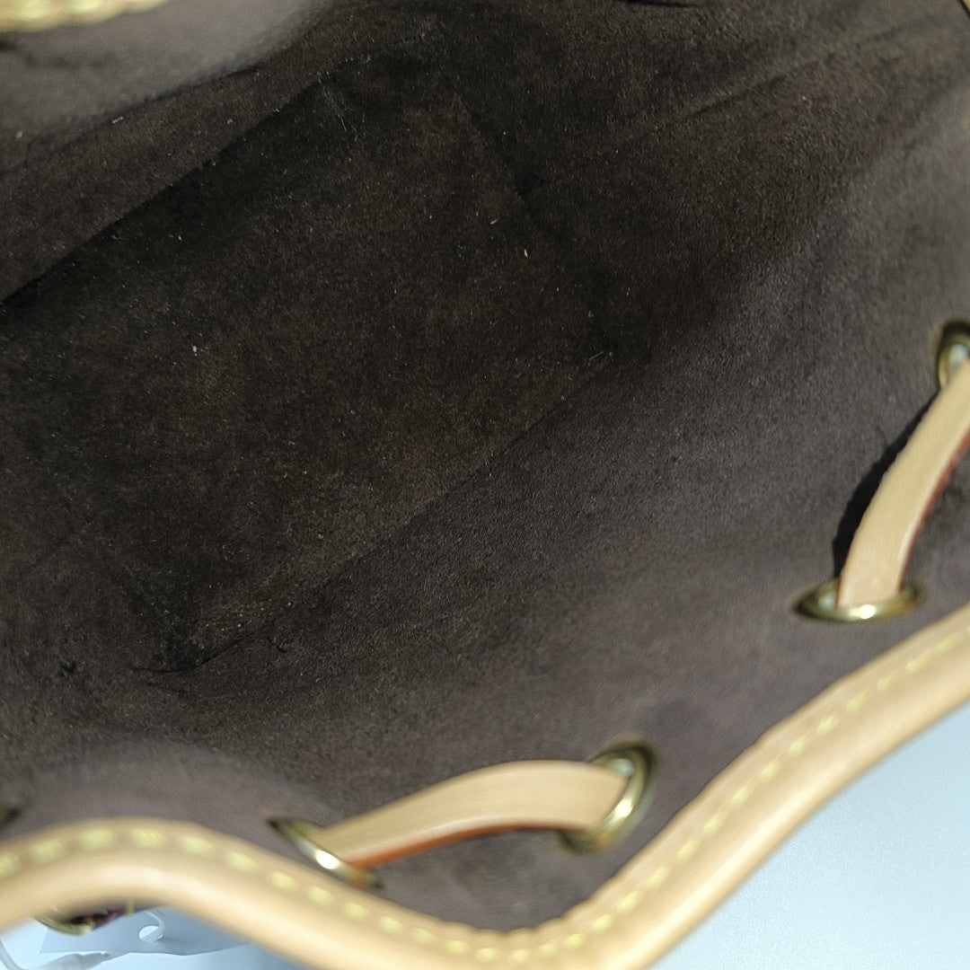NOÉ Nano Monogram Coated Canvas Brown