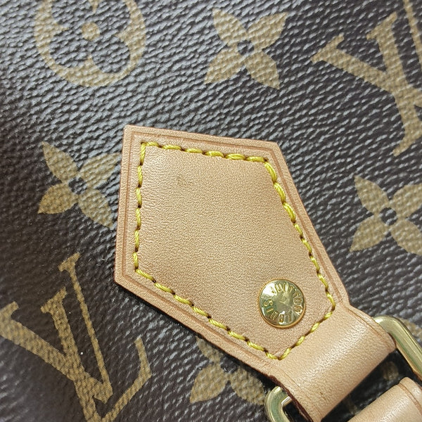 SPEEDY 20 Monogram Coated Canvas Brown