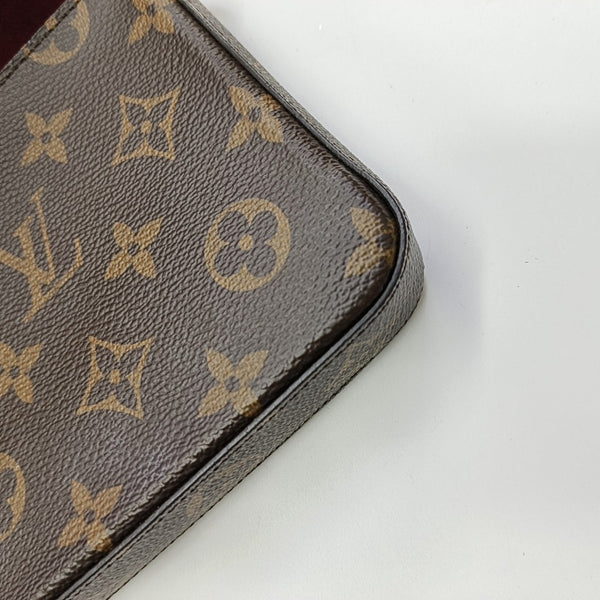FÉLICIE Monogram Coated Canvas Brown