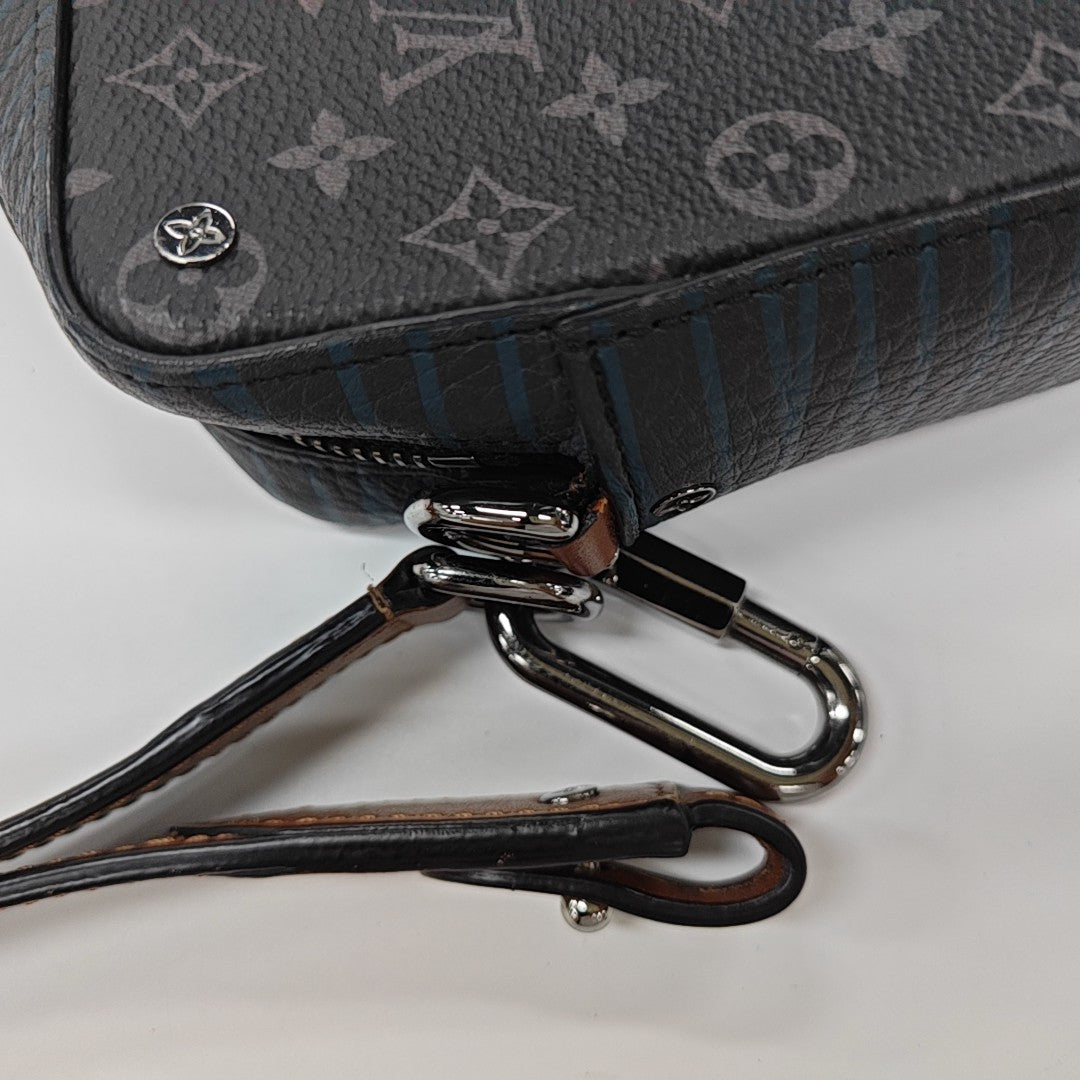 VOLGA Monogram Coated Canvas Gray