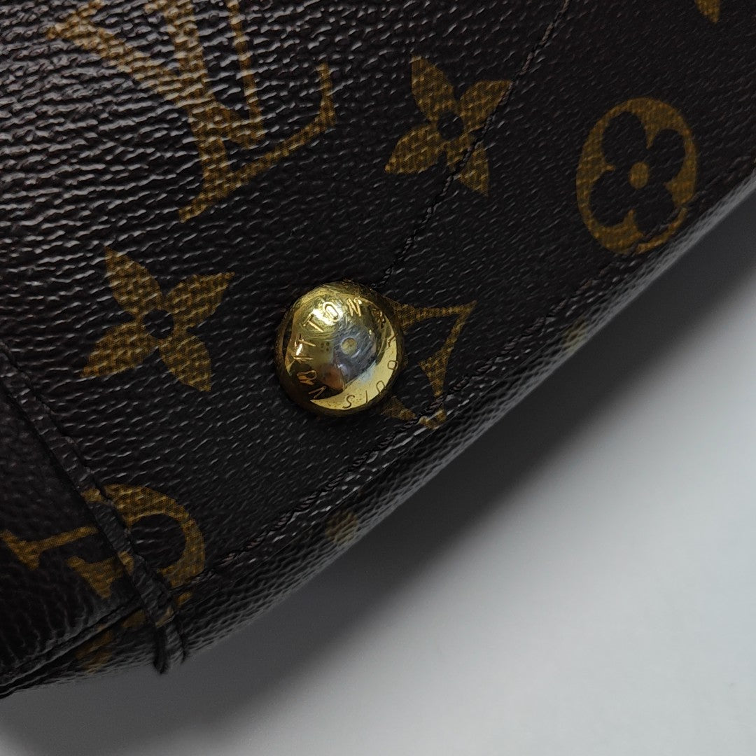 MONTAIGNE BB Monogram Coated Canvas Brown