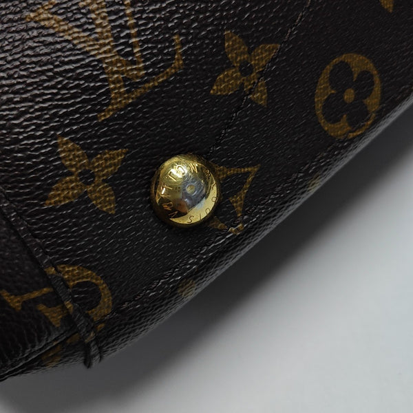 MONTAIGNE BB Monogram Coated Canvas Brown