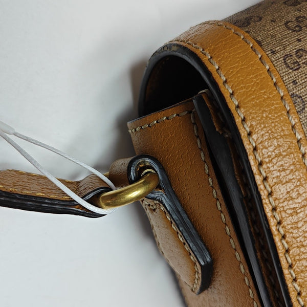 Disney X Gucci Small Monogram Coated Canvas Brown