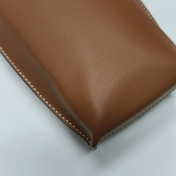 Calfskin Shoulder Bag Brown