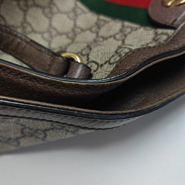 Monogram Coated Canvas Tote Bag Brown