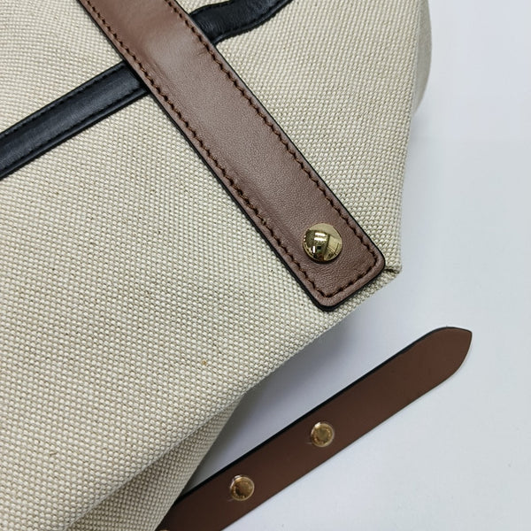 The Belt Large Canvas Beige