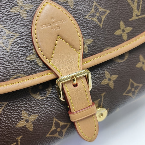 DIANE Monogram Coated Canvas Brown