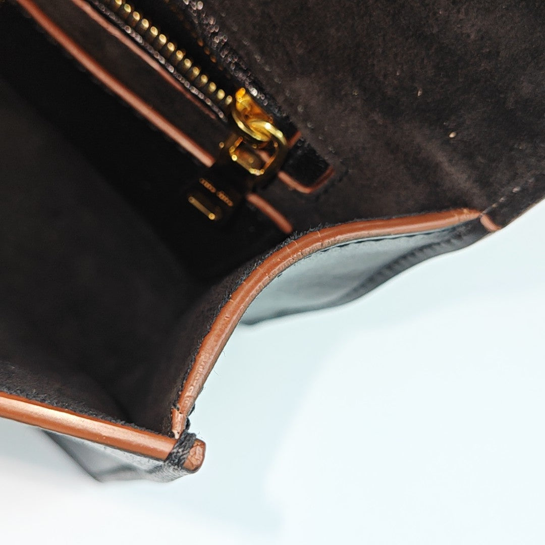 Miu Lady Calfskin Black