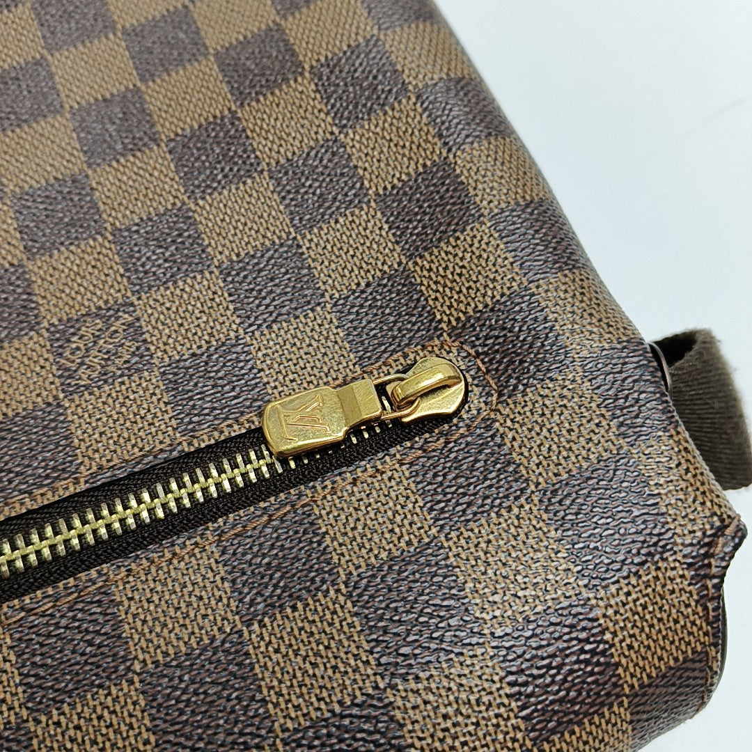 BROOKLYN Damier Ebene Coated Canvas Brown
