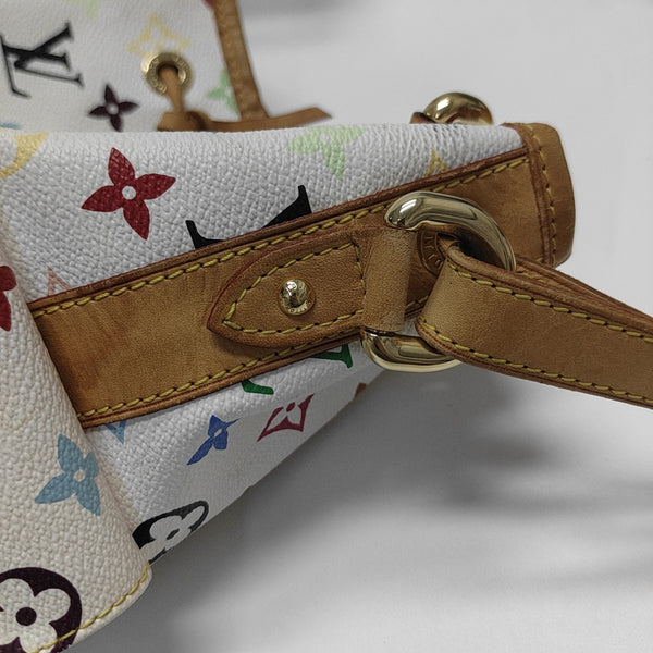 LV × TM NÉONOÉ MM Monogram Coated Canvas White