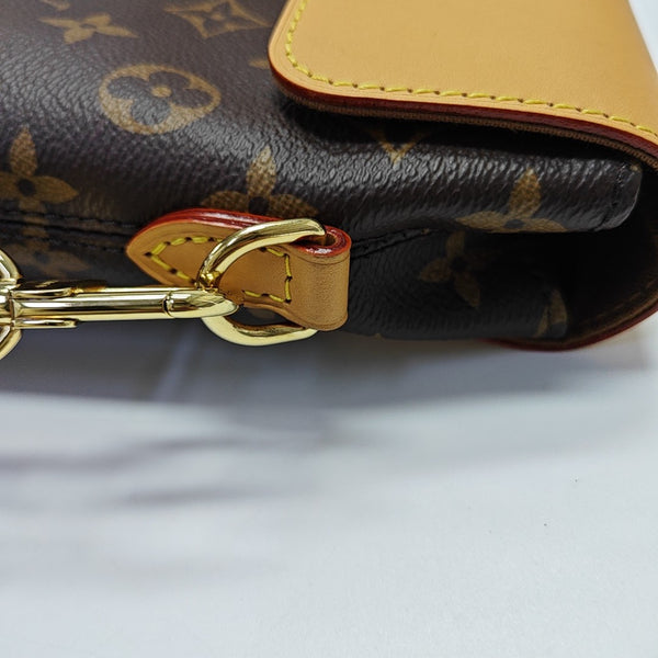 SOHO Mini Monogram Coated Canvas Brown