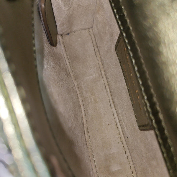 Authenticated pre-owned  Lady Dior Super Mini Cannage Special Material Green - Shoulder Bag at Looply