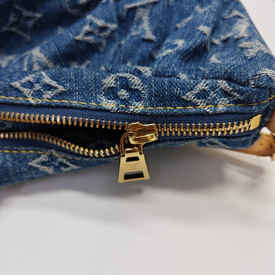 Pochette Valley Monogram Denim Blue