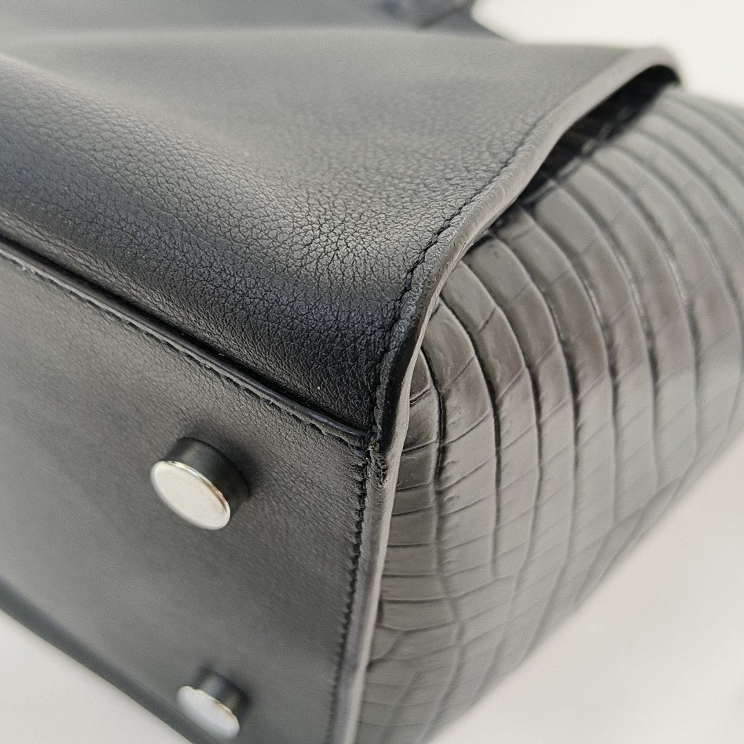 DOWNTOWN CABAS Calfskin Blue