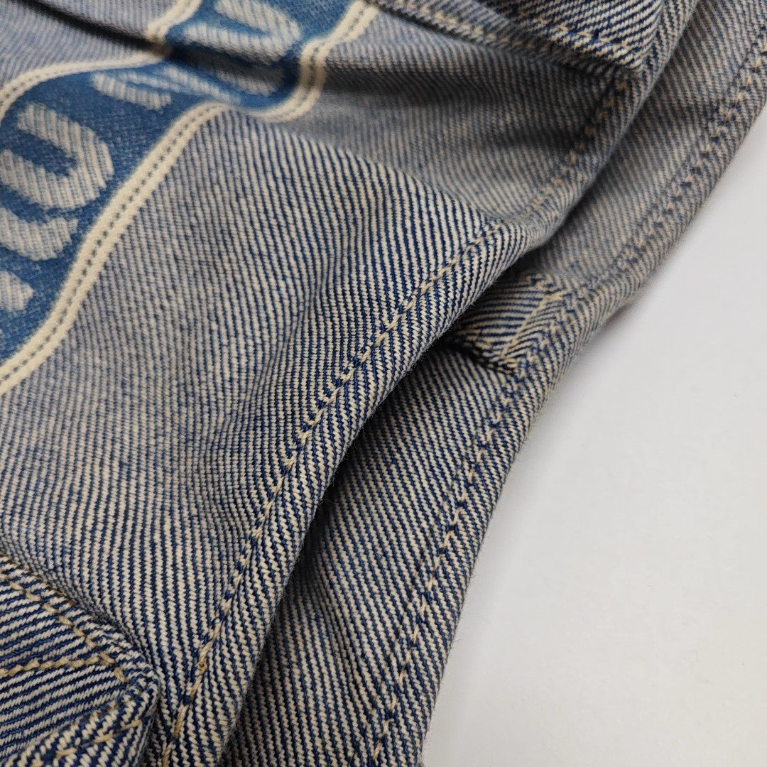 Canvas Top Handle Bag Blue