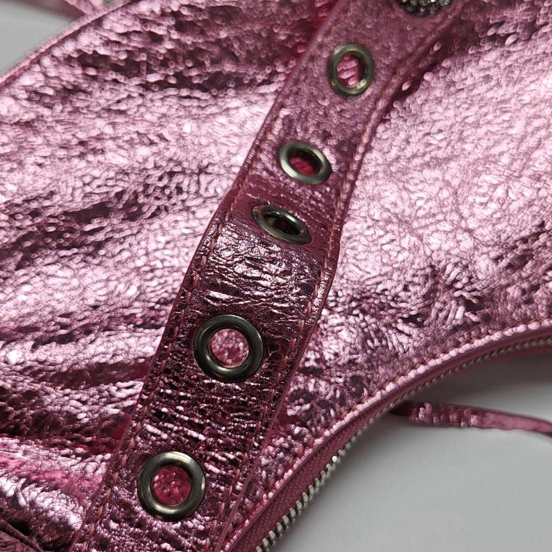 Le Cagole Mini Lambskin Pink