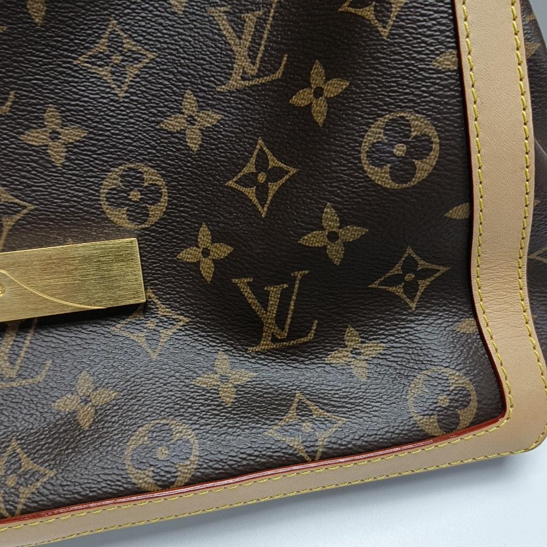 DAUPHINE GM Monogram Coated Canvas Brown
