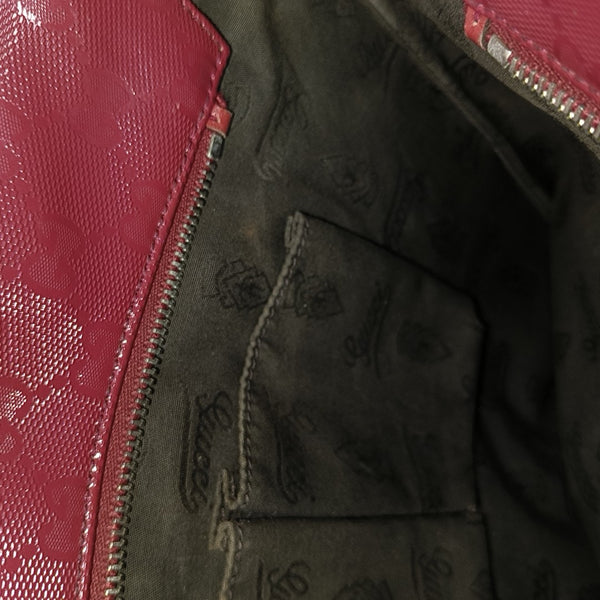 GG Imprime Monogram Coated Canvas Red